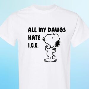 All My Dawgs Hate I.C.E. Shirt